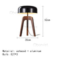 Axyaa Classical Wood Floor Lamp - E27 Bulb, Home Art Deco Lighting