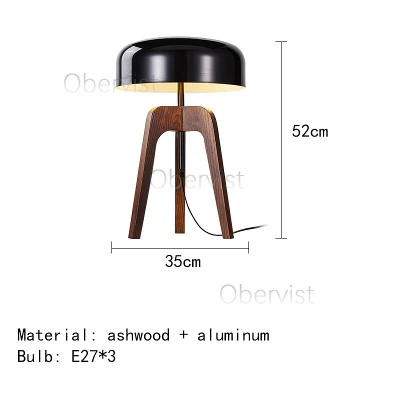Axyaa Classical Wood Floor Lamp - E27 Bulb, Home Art Deco Lighting
