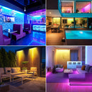Axyaa RGB LED Wall Washer Lights 4PCS 100W for Outdoor Events, Stage Lighting