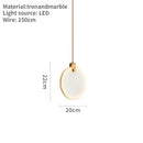 Axyaa Nordic Luxury LED Marble Staircase Light - Modern Minimalist Home Lighting
