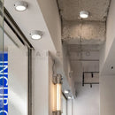 Axyaa Round Cement Ceiling Lamp for Living Room Bedroom Office Industrial Corridor Restaurant Loft Balcony