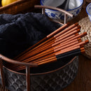 Axyaa Wooden Chopsticks Set 22cm, 2/5 Pairs