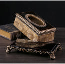 Luxury European Resin Tissue Box Paper Rack Organizer by Axyaa