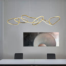 Axyaa Oval LED Chandelier - Nordic Minimalist Design for Bedroom, Living Room, Dining Room