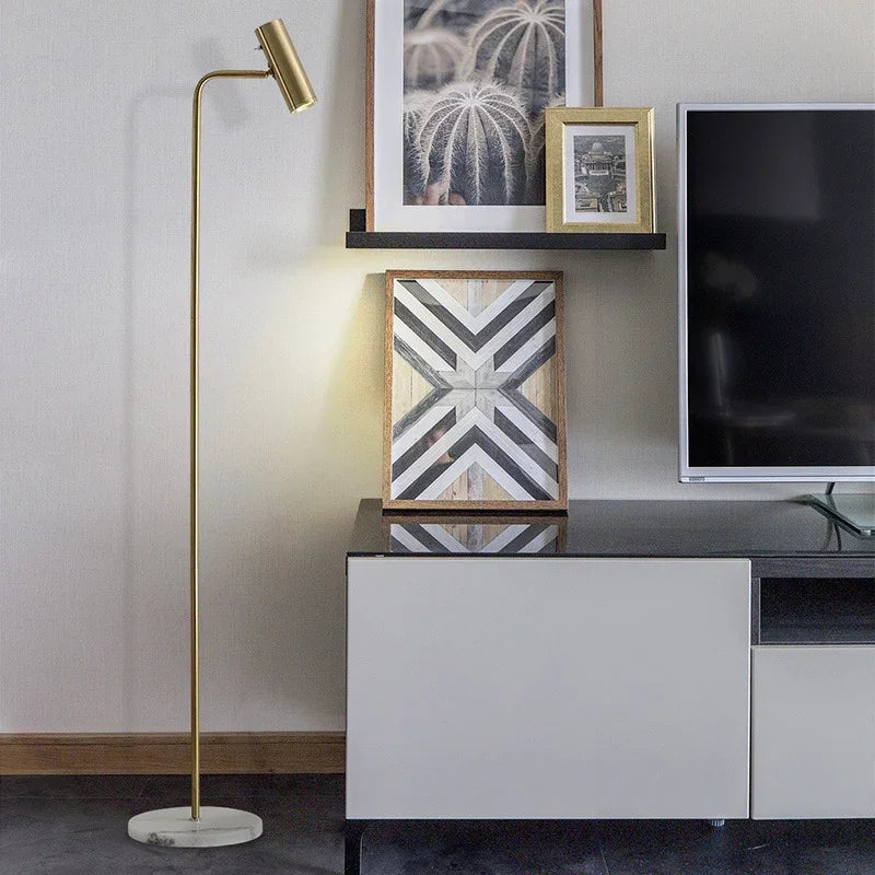 Axyaa Nordic LED Floor Lamp Minimalist Modern Living Room Bedroom Light