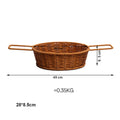 Rattan Bread Storage Basket by Axyaa: Portable Organizer for Picnic, Fruit, Sundries