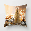 Axyaa Christmas Home Pillowcases: Printed Bed Decorative Cushion Covers