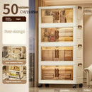 Axyaa Foldable Storage Cabinet: 4 Layers, Plastic Storage Box, Home Organization Solution