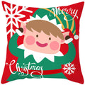 Axyaa Christmas Cushion Cover 45x45cm Snowman Santa Noel Navidad Happy New Year