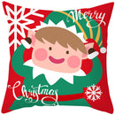 Axyaa Christmas Cushion Cover 45x45cm Snowman Santa Noel Navidad Happy New Year