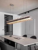 Luxury Axyaa Crystal Pendant Light for Restaurant, Bar, and Sales Office