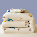 Axyaa Cartoon Print Comforter: Soft All-Season Quilt for Adults & Kids