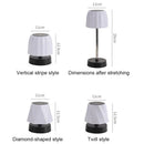 Axyaa Adjustable Height Rechargeable Table Lamp, Portable Wireless Touch Night Light.