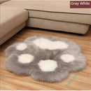 Axyaa Cat Paw Bear Foot Plush Carpet for Home Decor