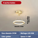Axyaa Modern LED Balcony Ceiling Light for Home Corridor Porch Nordic Wind Style