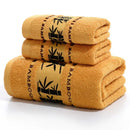 Axyaa Bamboo Towel Set: 2 Hand Face Towels, 1 Big Bath Towel for Cold Feeling, Sport Use