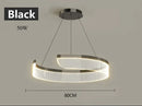 Axyaa Minimalist Circular Chandelier Pendant Lamp for Minimalist Living and Dining Rooms