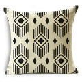 Axyaa Geometric Lines Monochrome Pattern Pillowcase for Stylish Décor