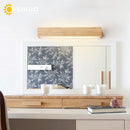 Axyaa Nordic Wooden LED Wall Sconce: Stylish Up Down Indoor Lamp for Bedroom Living Room