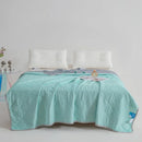 Axyaa Silk Ice Cream Summer Quilt - Solid Color Air Conditioning Quilt