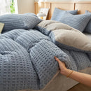 Axyaa Cozy Fleece & Velvet Bedding Set for Winter Comfort