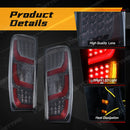 Axyaa LED Tail Lamps for Isuzu Dmax D-max - Rear Running Brake Signal Lights