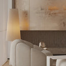 Axyaa Nordic Modern Cream Fabric LED Floor Lamp for Living Room Bedroom House