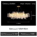 Axyaa Gold Glass Chandelier Pendant Lamp for Home Decor Lighting