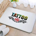 Axyaa Tattoo Shop Mat Indoor Welcome Door Mat Washable Non-Slip Absorbent Carpet