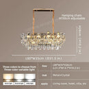 Axyaa Modern Crystal Chandelier Pendant Lighting for Dining Room and Living Room