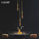Axyaa Crystal Chandelier: Nordic Luxe Pendant Lamp for Bedroom, Dining Room & Bar