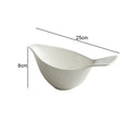 Axyaa White Bird Ceramic Salad Soup Dessert Bowl Restaurant Specialty Tableware