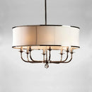 Axyaa Golden Fabric Pendant Chandelier for Living Room Bedroom Decor