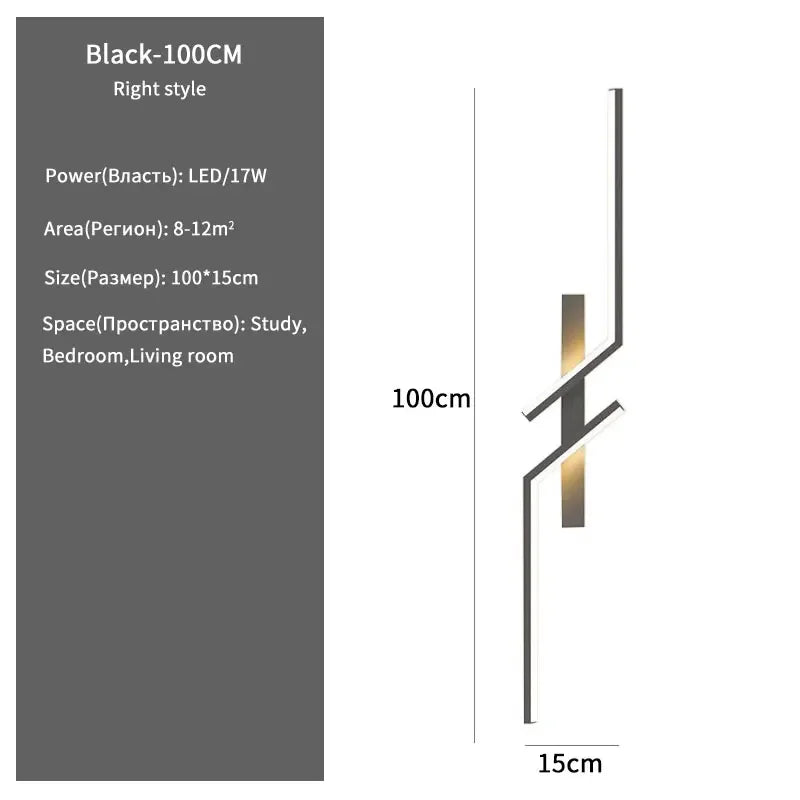 Axyaa Modern LED Wall Sconce for Bedroom Living Room TV Background