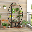 Axyaa 5-Tier Plant Stand Set, Curved Multi-Purpose Display Shelf for Indoor Garden