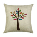 Axyaa Cartoon Pattern Linen Pillowcase - Home Sofa Decorative Cushion Cover