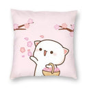 Axyaa Bedroom Living Room Couple Cute Cat Fishing Goma Federa Decor Set