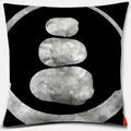 Axyaa Bonsai Zen Stone Pattern Pillowcase Square Decor Home Office Living Room