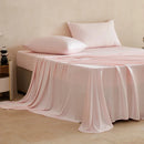 Axyaa Mulberry Silk Bed Sheet Set Queen King Ultra Soft High End Bedding