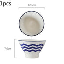 Axyaa Four Season Bamboo Hat High Bowl Tableware, Noodles Bowl