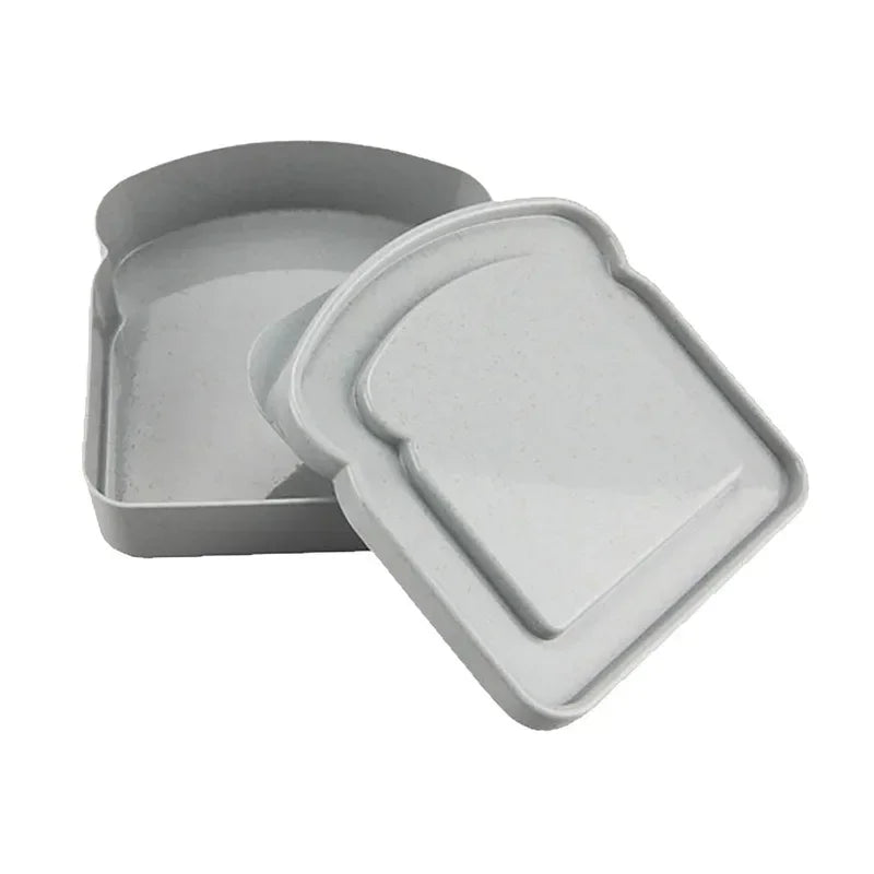 Axyaa Toast Bento Box: Reusable Sandwich Bread Storage for Office, School, Picnics