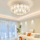 Axyaa Postmodern Crystal Ceiling Light: Elegant LED Nordic Room Fixture