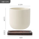 Axyaa Camellia Flower Coffee Cup and Saucers: Delicate Stoneware Latte Mug for Afternoon Tea