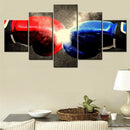 Axyaa Boxing Punch 5-Piece Canvas Wall Art Set for Home Decor