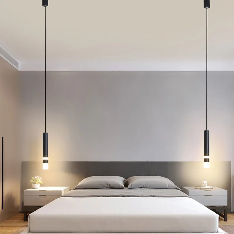 Axya Black LED Pendant Light for Bedroom Dining Room Kitchen Decor