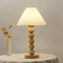 Axyaa Modern Wooden Desk Lamp LED Table Lighting for Bedroom Night Reading
