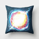Axyaa Spaceship Astronaut Polyester Throw Pillow Case for Home Decor
