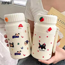 Axyaa Cute Animals Thermos Bottle | Vacuum Flask with Tea Strainer for Travel