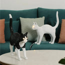 Axyaa Resin Cat Table Lamp Nordic Bedroom LED Light Fixtures Home Decor Lighting