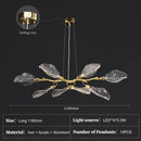 Axyaa Modern Leaf Pendant Chandelier for Dining Room and Living Room